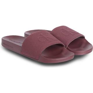 Canvas Logo Sliders - Brown - EU 44