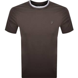 Lyle And Scott Tipped T Shirt Brown