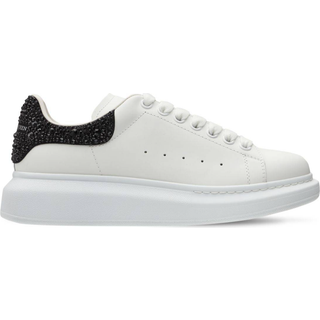 McQueen Oversized embellished leather sneakers - white - EU 37.5