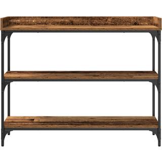 Konsolbord Gammelt Træ 100 X 30 X 80 Cm Laminat Træ Og Metal