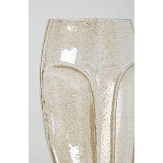 Gold Fleck Glass Face Vase