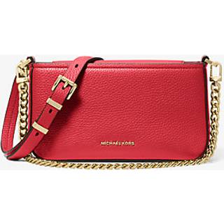MK Bryant Small Pebbled Leather Convertible Pochette - Red - Michael Kors - ONE SIZE