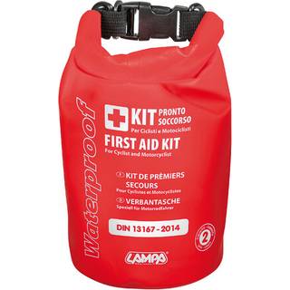 Førstehjælpstaske Til MC/Cykel - Godkendt & Vandtæt taske - Med Spænde lukning 27 Dele
