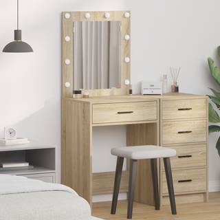 Make-up Bord Sonoma-eg 50 x 41 x 135 cm Konstrueret træ