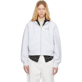 W' Hd American Script Sweat - Ash Heather - Carhartt WIP - Grå S