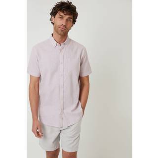 Threadbare Threadbare Hør Blend Kortærmet Skjorter - Middel