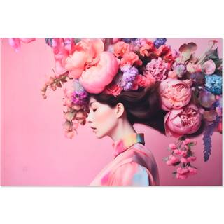 Maleri Home ESPRIT Hærdet glas 150 x 0,4 x 100 cm