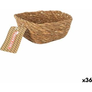 Multibrug kurv Privilege Brun flet Firkantet 12 x 12 x 5 cm (36 Enheder)