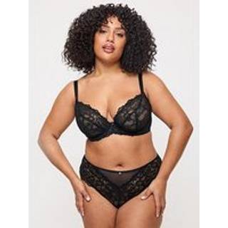 Ann Summers Ann Summers Black DD+ Non Pad Plunge 2 Pack Sexy Lace Underwired Bra