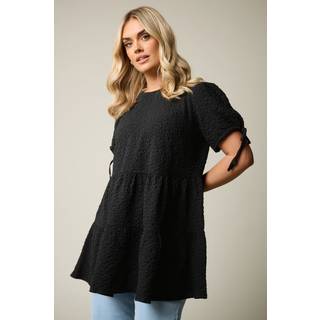 Yours Curve Textured Ditsy Tiered Smock TopEU 48 (UK 20)