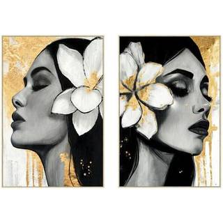 Lærred Home ESPRIT polystyren Lærred