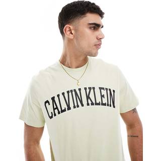 Varsity Logo Crewneck Tee - Green - XS