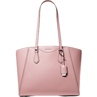 MK Taryn Large Leather Tote Bag - Pink - Michael Kors - ONE SIZE
