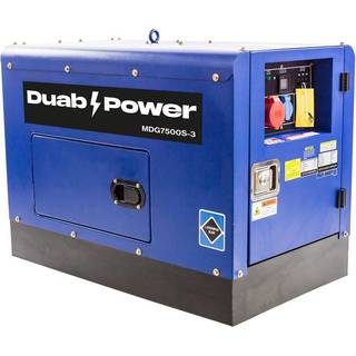 DUAB-POWER Generator MDG7500S-3 3-faset Diesel Støjsvag