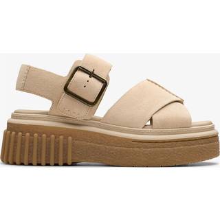Sneakers Clarks Originals Evamar Wish Ecru Suede EUR 39.5 - Ecru Suede - 39.5