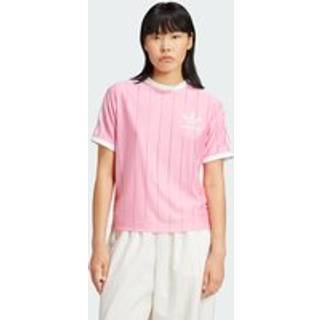 Adicolor 3-Stripes Pinstripe T-shirt - Bliss Pink - XS