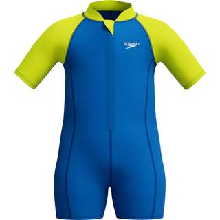 Boys' Learn to Swim Essential Neoprene Suit Blue/Yellow