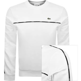 Lacoste Logo Trim Sweatshirt White