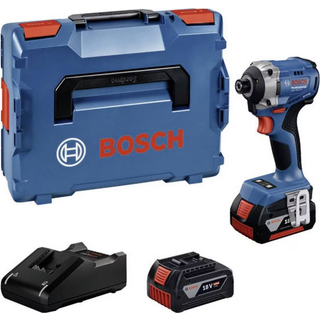 Bosch Professional GDR 18V-215 Slagskruetrækker med 2 stk. 4,0Ah batteri, hurtiglader og L-BOXX 136