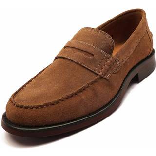 Off The Hook Off The Hook Brown Monro Leather Penny Loafers Slip-On Shoes