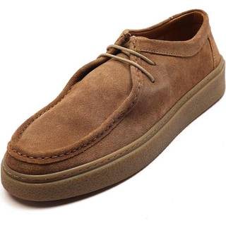 Off The Hook Off The Hook Brown Els Suede Leather Casual Lace-Up Boat Shoes