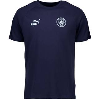 PUMA Manchester City KING Tee Men, Sport, Deep Navy/Light Blue, L