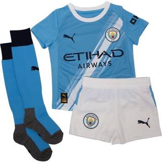PUMA Manchester City 25/26 Home Minikit Kids, Clothing, Light Blue/White, 3-4Y