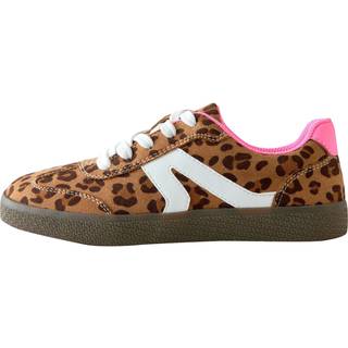 Next Leopard Print Standard Fit (F) Retro Trainer