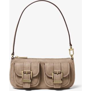 MK Zoe Small Suede Convertible Pochette - Natural - Michael Kors - ONE SIZE
