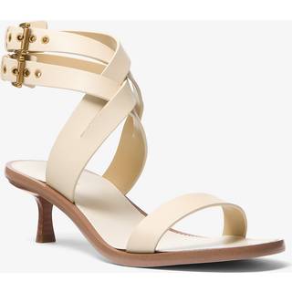 MK Irene Leather Kitten Heel Sandal - Natural - Michael Kors - EU 40
