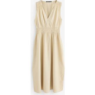 Threadbare Hør Blend Ruched Midi Summer Kjole36