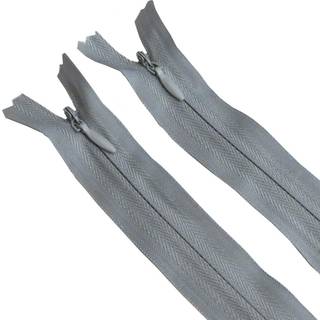 Søger roam usynlige lynlåse nylon spole 3 2 stykker (lysegrå 22 """")