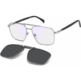 David Beckham DB 1187/G/C Asian Fit with Clip-On KJ1/M9 57 Briller Mænd Silver - Silver - 57mm