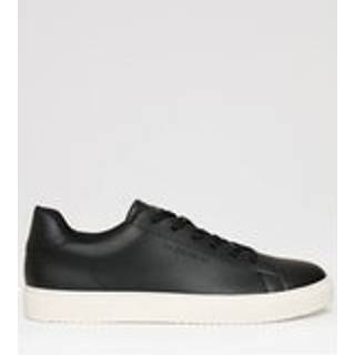 Threadbare Threadbare Black PU Court Trainers