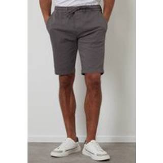 Threadbare Threadbare Grey Regular Fit Elasticated Waist Stretch Chinos Shorts