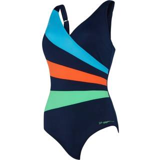 Zoggs Blå Wrap Panel Classic Back Elegance BadedragtEU 36 (UK 8)