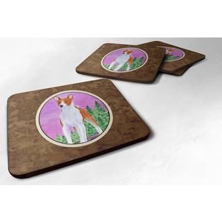 """" Caroline's Treasures SS8611FC Basenji Foam Coasters (S?t p? 4) 3,5 """" ""H X 3,5"" """" W Multicolor """"