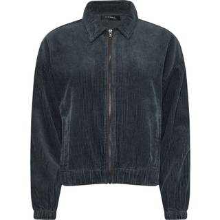 PixieGirl Petite PixieGirl Petite Grey 100% Cotton Cord Bomber Jacket