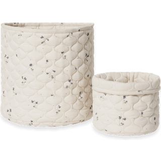 Garbo & Friends Viola Quiltet Kurve 2-pak - Opbevaring af legetøj Økologisk Bomuld Blå - GF111810266-10700-2343GL