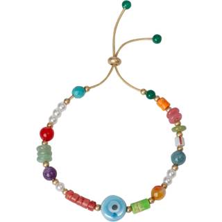 Bibi Bijoux Bibi Bijoux Gold Tone Multi Beaded Friendship Bracelet