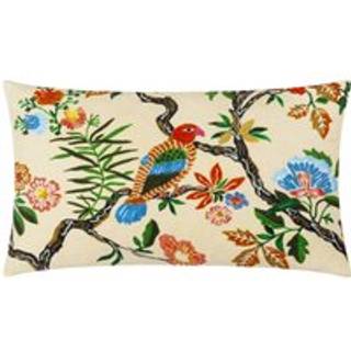 Wylder Wylder Multicolour Sittacula Embroidered Polyester Filled Cushion