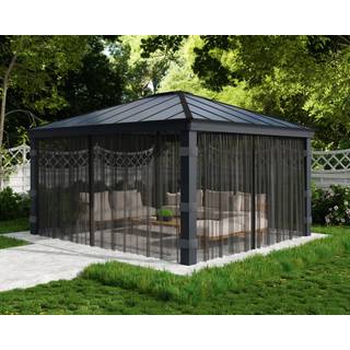 Canopia by Palram myggenet til Dallas pavillon, sort , 4,8 meter - 4 stk.