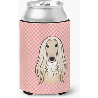 Checkerboard Pink Afghan Hound Can eller Bottle Hugger BB1244cc