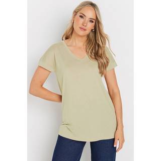 Lts Premium Tall Stone Brown Vneck Modal Tshirts 20 Lts | Tall Women's T-Shirts