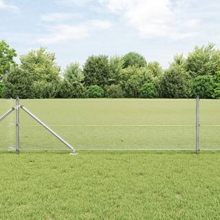 Hegn Post Sæt Sæt af 2 Galvaniseret stål 10 x 0,5 m Holdbar
