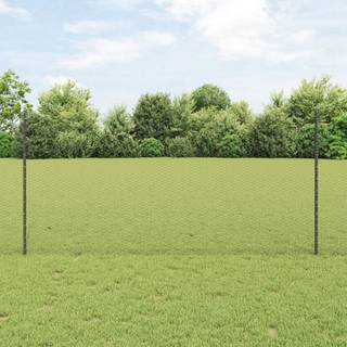 Hegnspæle 22 stk U-Kanal Grå 120 cm Stål, vidaXL Hexagon Hegn Grå 1,2x100 m Stål
