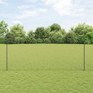 Hegnspæle 22 stk U-Kanal Grå 140 cm Stål, vidaXL Sekskantet hegn Grå 1,4x50 m Stål