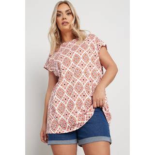 Yours Curve vokset på 100% bomuld T-shirtEU 48 (UK 20)