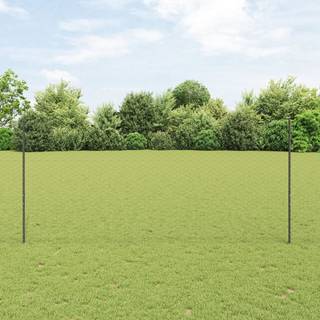 hegnspæle 22 stk U-kanal Grå 140 cm stål, vidaXL sekskantet hegn Grå 1.4x25 m stål