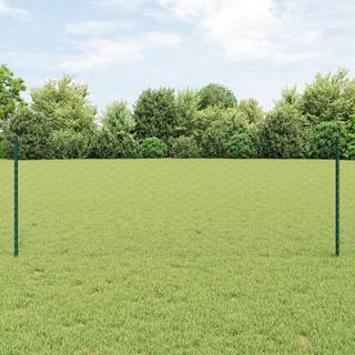 Hegnstolper 11 stk U-Channel Grøn 80 cm Stål, vidaXL Hexagonhegn Grøn 0,8x100 m Stål